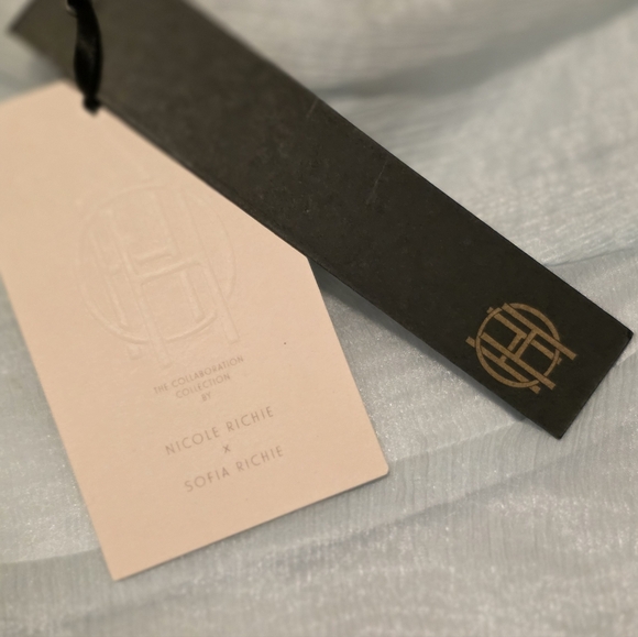 House Of Harlow X REVOLVE Burna Mini Dress Pale Blue Size M NWT - Picture 2 of 9